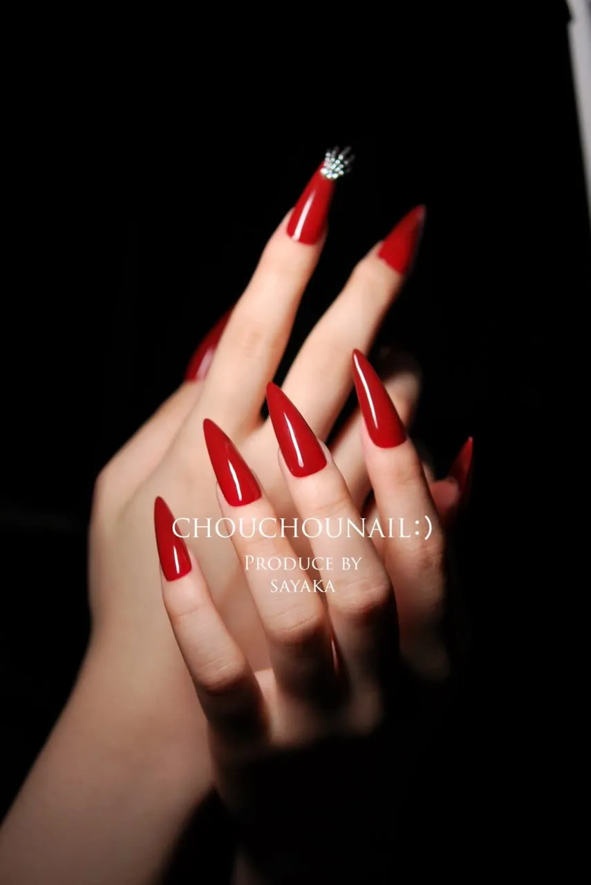 赤のロングネイル(chouchou nail:)の作品)